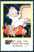 Mabel Lucie Attwell Valentine serie 5495 cartolina vintage postcard TC0693 – fronte