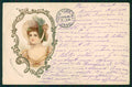 Artist Signed Lady Viennoise Madame de Vintimille PIEGHE cartolina TC0701 – fronte