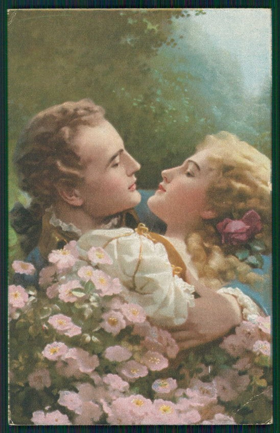 Artist Signed Kiss Romantic Couple serie 875 cartolina TC0724 – fronte