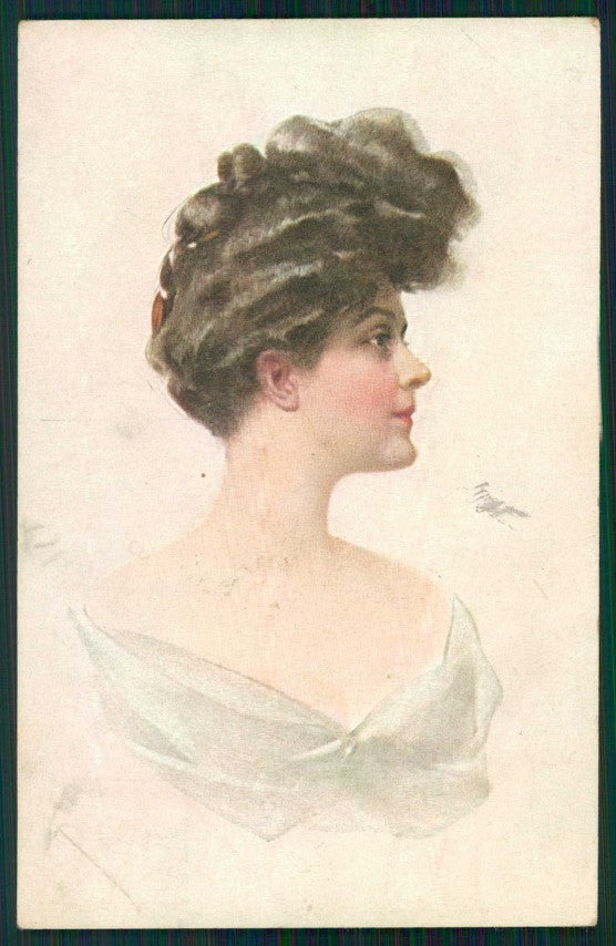 Artist Signed Glamour Fashion Lady serie 15622 cartolina TC0726 – fronte
