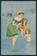Artist Signed Children Sea Lady PIEGHINE cartolina TC0803 – fronte