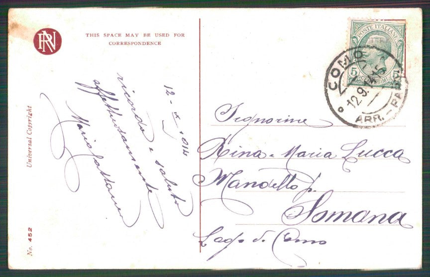 Artist Signed Fashion Lady Reinthal Newman The Lesson 452 cartolina TC0807 – retro