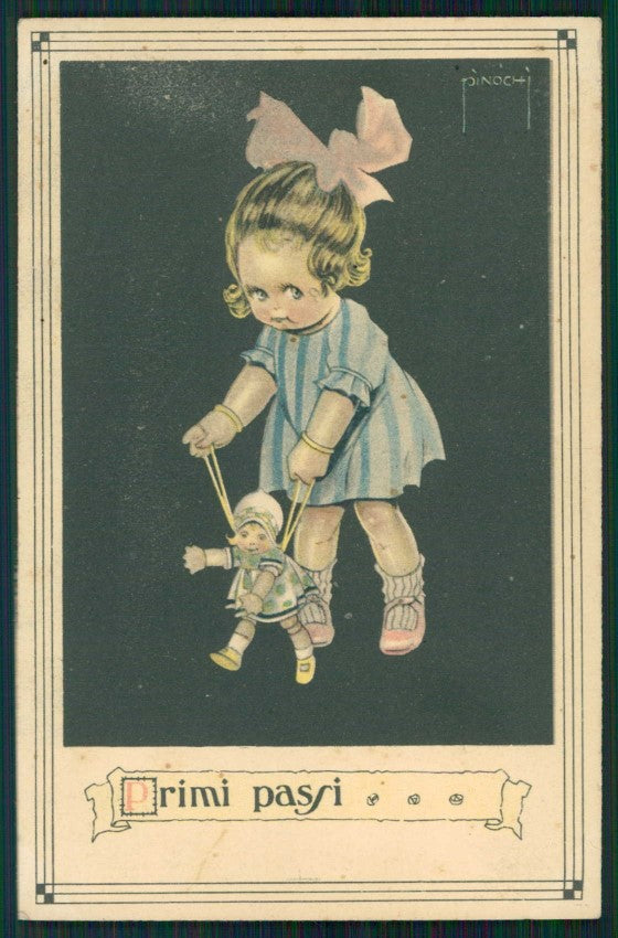 Artist Signed Pinochi Children serie 148 ABRASA cartolina TC0911 – fronte