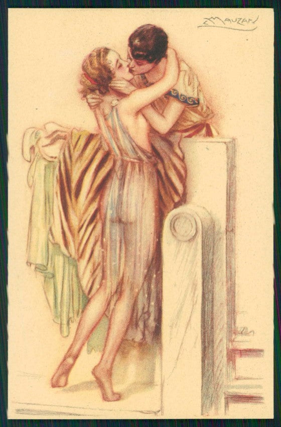 Artist Signed Mauzan Romantic Couple serie 248-4 cartolina TC0926 – fronte