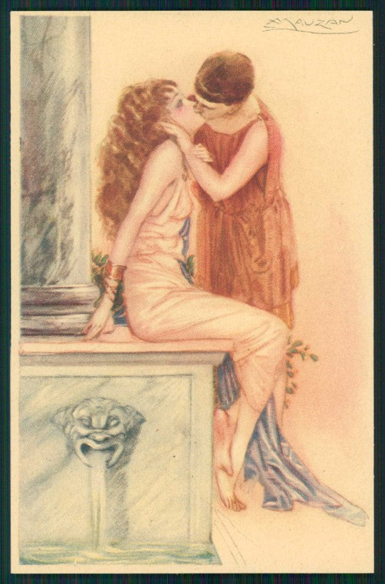 Artist Signed Mauzan Romantic Couple serie 248-1 cartolina TC0927 – fronte