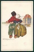 Artist Signed Properzi Dutch Children serie 1700-3 cartolina TC0933 – fronte