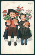 Artist Signed P.O.E. Children serie 1558 cartolina TC0936 – fronte