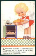 Artist Signed Vera Petersen Girl serie 2708 ABRASA cartolina TC0955 – fronte