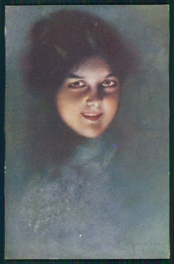 Artist Signed Pagnotta Glamour Fashion Lady serie 288 cartolina TC0966 – fronte