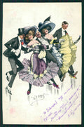 Artist Signed W. H. Braun Couple serie 22-18 ABRASA cartolina TC0971 – fronte