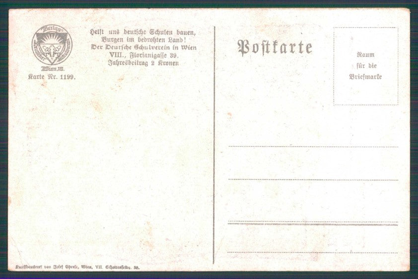 Artist Signed W. H. Braun Romantic Couple PIEGHINE cartolina TC0977 – retro