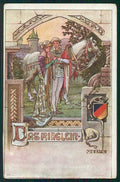 Artist Signed W. H. Braun Romantic Couple cartolina TC0979 – fronte