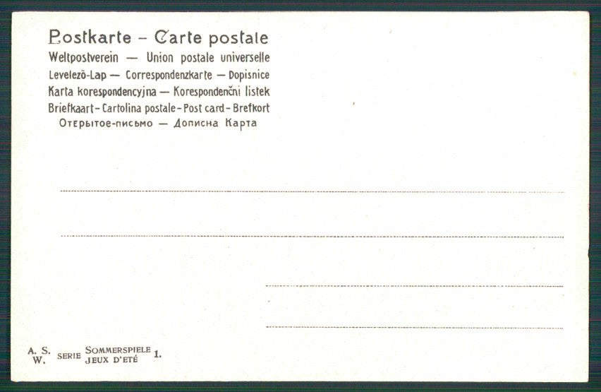 Artist Signed W. H. Braun Viennoise Girls cartolina TC1011 – retro