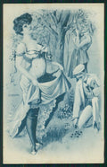 Artist Signed W. H. Braun Viennoise Lady cartolina TC1014 – fronte