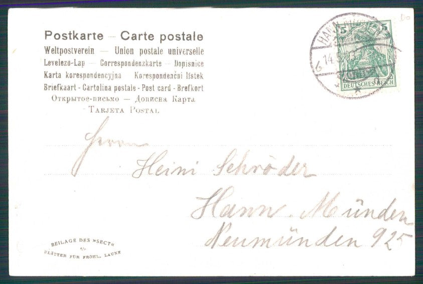 Artist Signed Ludwig Rauh Viennoise Lady cartolina TC1023 – retro