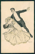 Artist Signed Reznicek Couple Simplicissimus Karte serie V-2 cartolina TC1039 – fronte