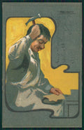Artist Signed Art Nouveau Days of Week Settimana cartolina TC1083 – fronte