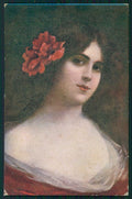 Artist Signed Lady serie 3355-2 cartolina TC1102 – fronte
