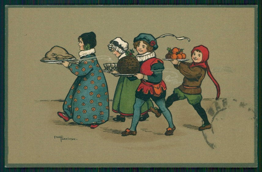 Artist Signed Ethel Parkinson Children Donforf serie 502 cartolina TC1110 – fronte