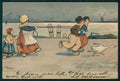 Artist Signed Parkinson Dutch Children Olandesini Dondorf 210 cartolina TC1115 – fronte