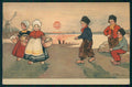 Artist Signed Parkinson Dutch Children Olandesini Dondorf 210 cartolina TC1119 – fronte