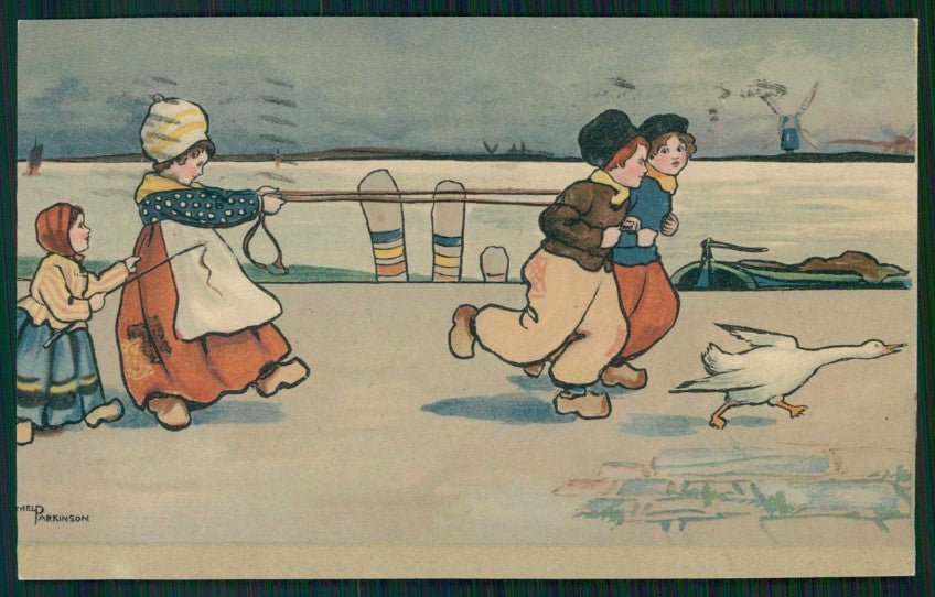 Artist Signed Parkinson Dutch Children Dondorf 210 RIFILATA cartolina TC1131 – fronte