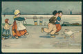 Artist Signed Parkinson Dutch Children Olandesini Dondorf 210 cartolina TC1137 – fronte