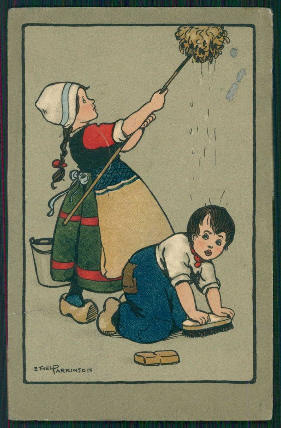 Artist Signed Parkinson Dutch Children Dondorf 380 PIEGHE cartolina TC1146 – fronte