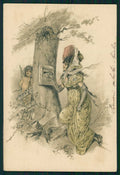 Artist Signed Lady Fairy Cupid Mail Box PFB cartolina TC1160 – fronte