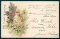 Artist Signed Lady and Flowers Wezel Naumann serie 80-3 cartolina TC1194 – fronte