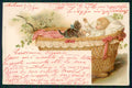Artist Signed Cat and Little Boy Wezel Naumann PIEGHINE cartolina TC1199 – fronte