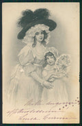 Artist Signed Viennoise Lady Theo Stroefer serie 280-1 ABRASA cartolina TC1215 – fronte