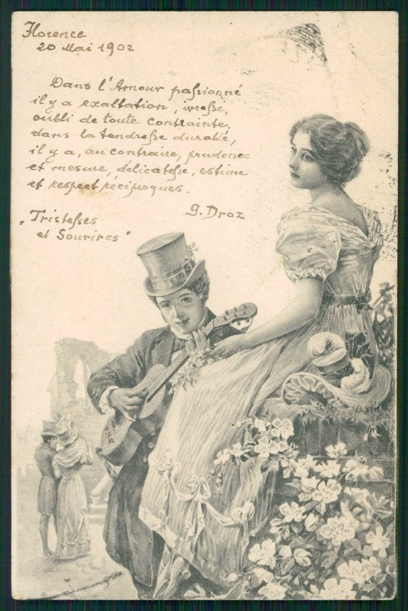 Artist Signed Viennoise Lady Theo Stroefer serie 224-1 PIEGHINE cartolina TC1216 – fronte