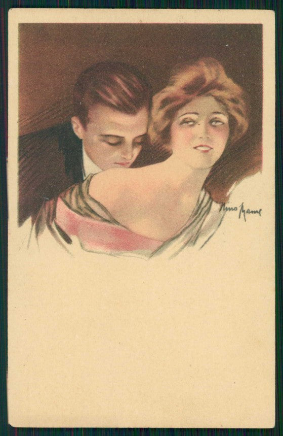 Artist Signed Nino Rame Romantic Couple serie 631 cartolina TC1238 – fronte