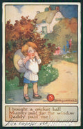Artist Signed Agnes Richardson Girl Oilette serie 8787 cartolina TC1278 – fronte