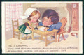 Artist Signed Right Children Alsace Sels Potasse TRACCE UMIDO cartolina TC1284 – fronte