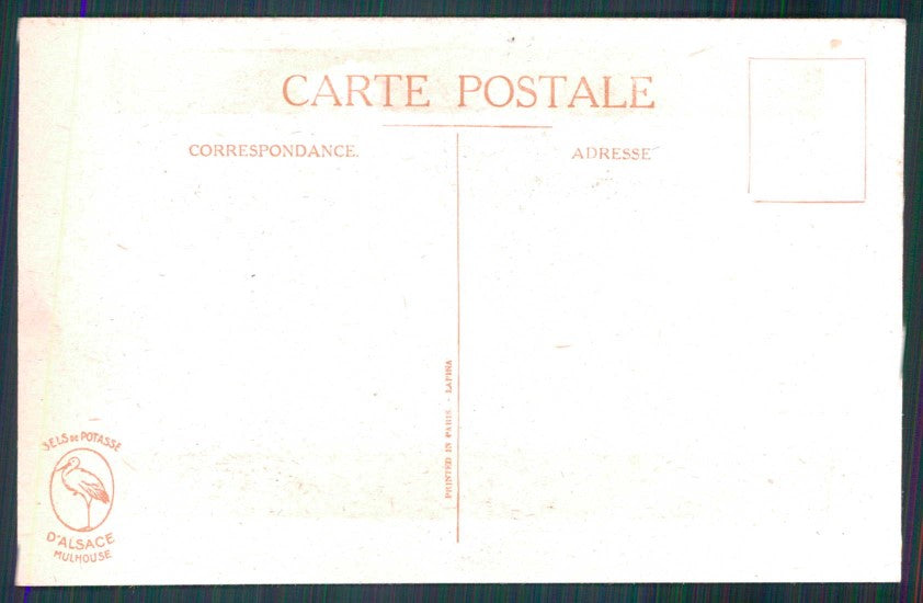 Artist Signed Right Children Alsace Sels Potasse TRACCE UMIDO cartolina TC1284 – retro