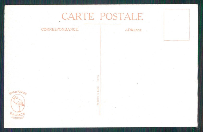 Artist Signed Right Children Alsace Sels Potasse TRACCE UMIDO cartolina TC1285 – retro