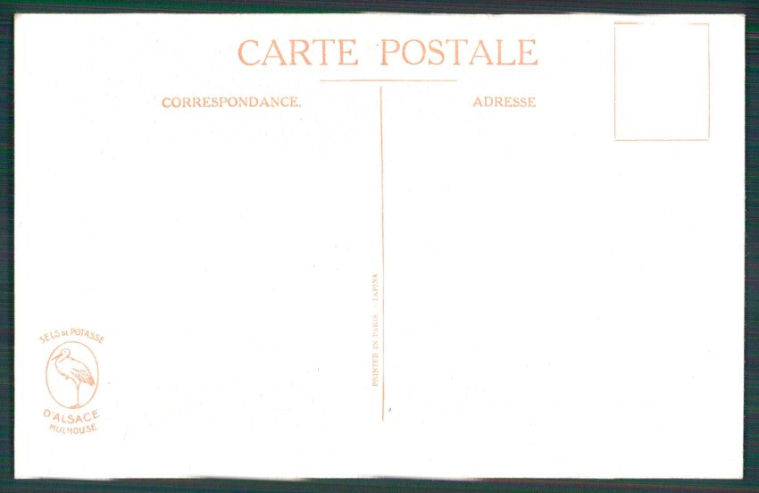 Artist Signed Right Children Alsace Sels Potasse TRACCE UMIDO cartolina TC1286 – retro