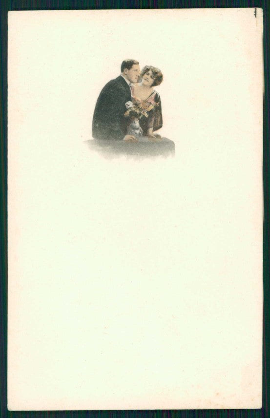 Artist Signed Romantic Couple serie 950 cartolina TC1305 – fronte