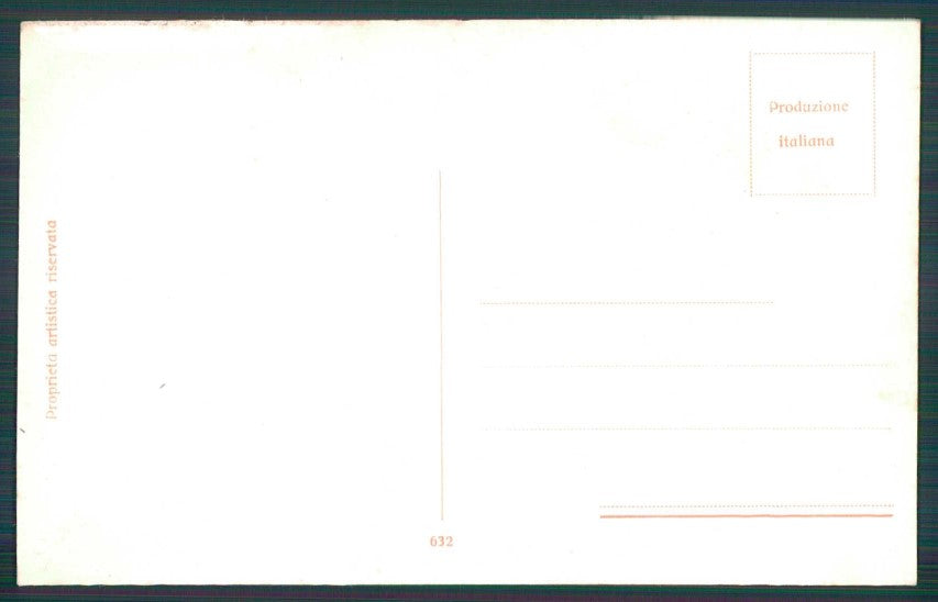 Artist Signed Romantic Couple serie 632 cartolina TC1308 – retro