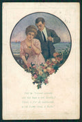 Artist Signed Romantic Couple serie 1062-1 ABRASA cartolina TC1317 – fronte