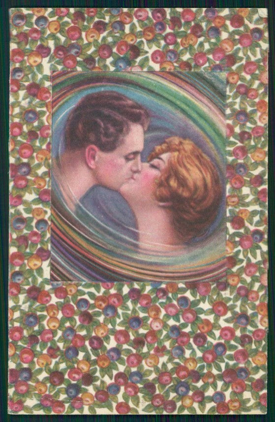 Artist Signed Romantic Couple serie 7 bis cartolina TC1348 – fronte