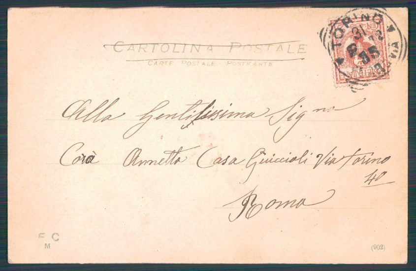 Artist Signed Italian Types Costumi serie 902 cartolina TC1366 – retro