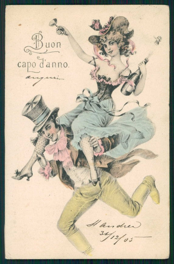 Artist Signed Viennoise Lady serie 1940 PIEGHINE cartolina TC1398 – fronte