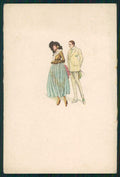 Artist Signed Romantic Couple serie 203 cartolina TC1414 – fronte