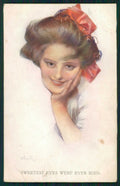 Artist Signed Glamour Fashion Lady serie 22-86 3 cartolina TC1435 – fronte