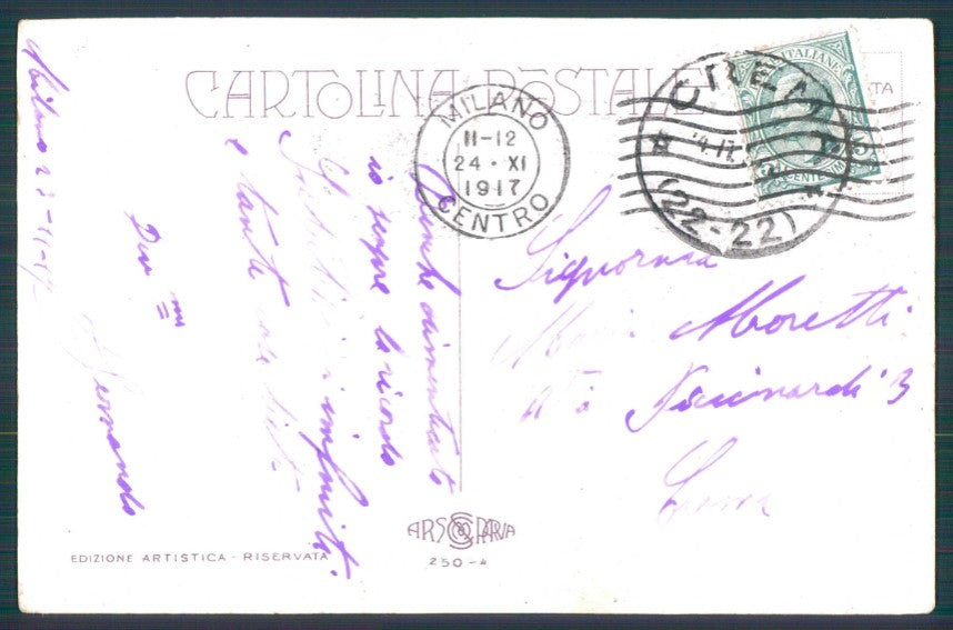 Artist Signed Glamour Fashion Lady serie 250-4 PIEGHINE cartolina TC1437 – retro