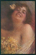 Artist Signed Glamour Fashion Lady serie 366-2 cartolina TC1438 – fronte