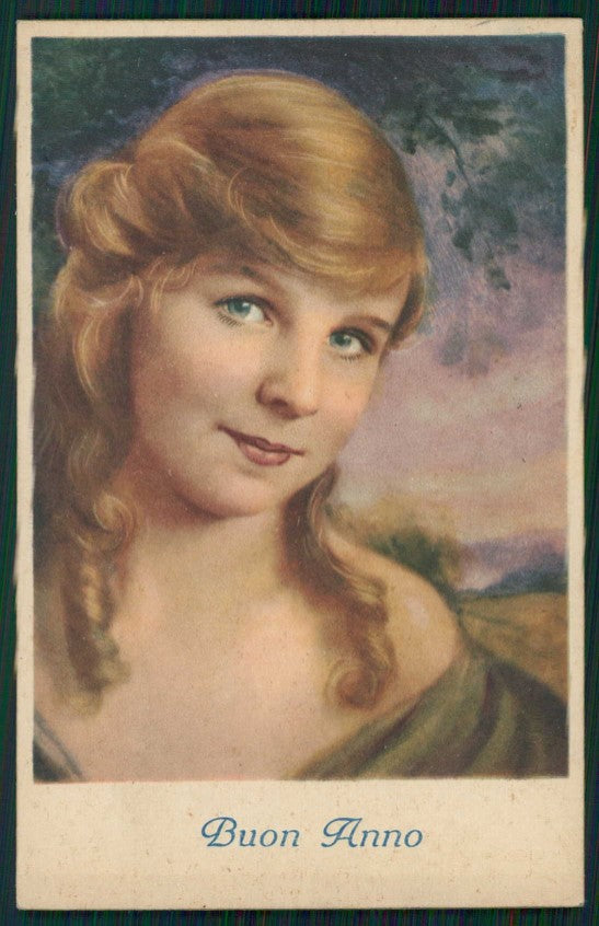 Artist Signed Lady serie 1902 cartolina TC1459 – fronte